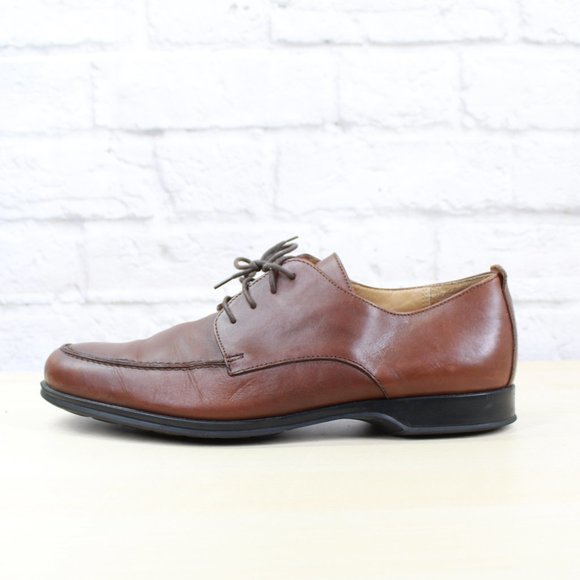 COACH Carleton Brown Leather Oxford Dress Shoes Si